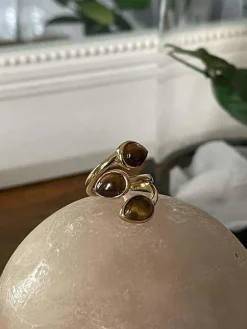 Online Bague Acier Inoxydable Nafy Ocre Femmes Bague
