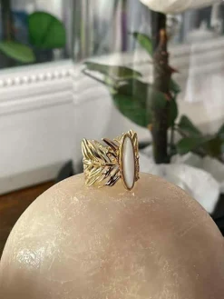 Cheap Bague Ajustable Blanc Tess Femmes Bague