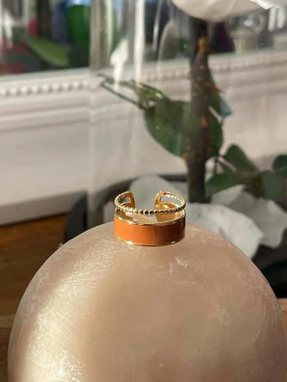 Outlet Bague Ajustable Caramel Dulce Femmes Bague