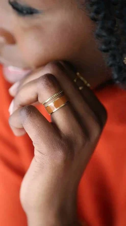 Outlet Bague Ajustable Caramel Dulce Femmes Bague