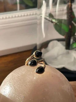 Flash Sale Bague Ajustable Doree/Noir Nafy Femmes Bague