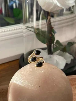 Flash Sale Bague Ajustable Doree/Noir Nafy Femmes Bague