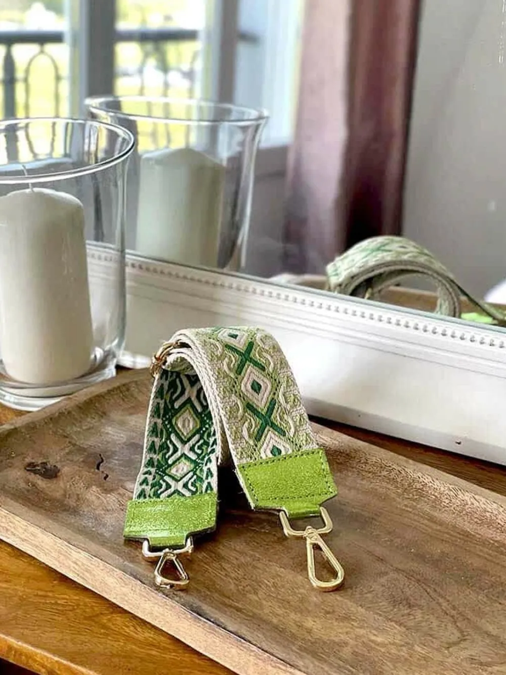 New Bandoulière Sac À Main Vert Anis Indira Femmes Bandoulière & Sangle De Sac