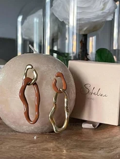 Flash Sale Boucles D'Oreille Marron Doris Femmes Boucles D'Oreille & Earcuff