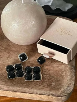 Cheap Boucles D'Oreille Noir Adele Femmes Boucles D'Oreille & Earcuff