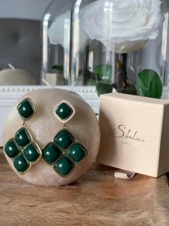 Clearance Boucles D'Oreille Vert Adele Femmes Boucles D'Oreille & Earcuff