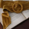 Store Ceinture Cuir Daim Jaune Sacha Femmes Ceinture