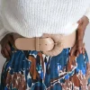 Clearance Ceinture Elastique Beige Odessa Femmes Ceinture