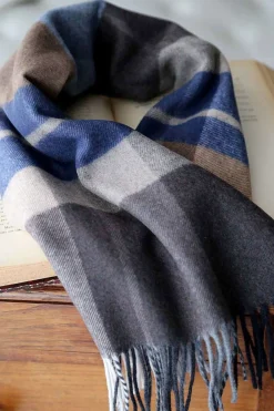 Outlet Echarpe Bleu Navid Homme Echarpe