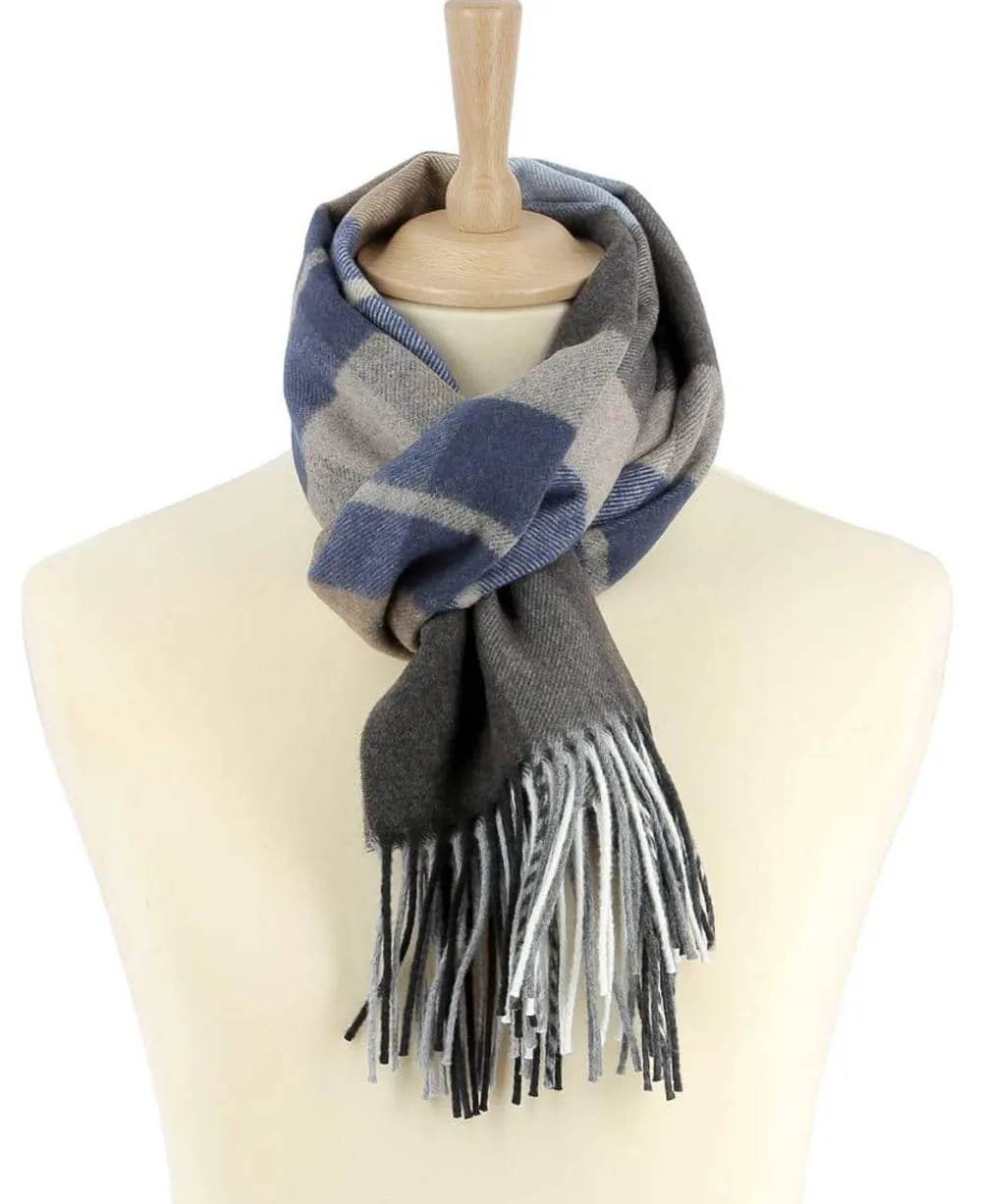 Outlet Echarpe Bleu Navid Homme Echarpe