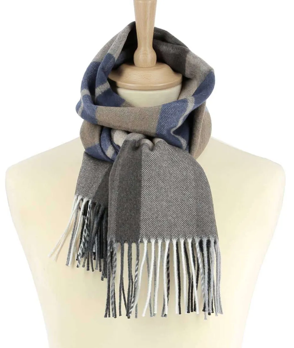 Outlet Echarpe Bleu Navid Homme Echarpe