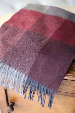 New Echarpe Rouge Bordeaux Tonyo Homme Echarpe