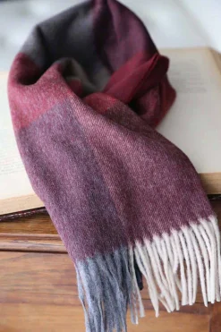 New Echarpe Rouge Bordeaux Tonyo Homme Echarpe
