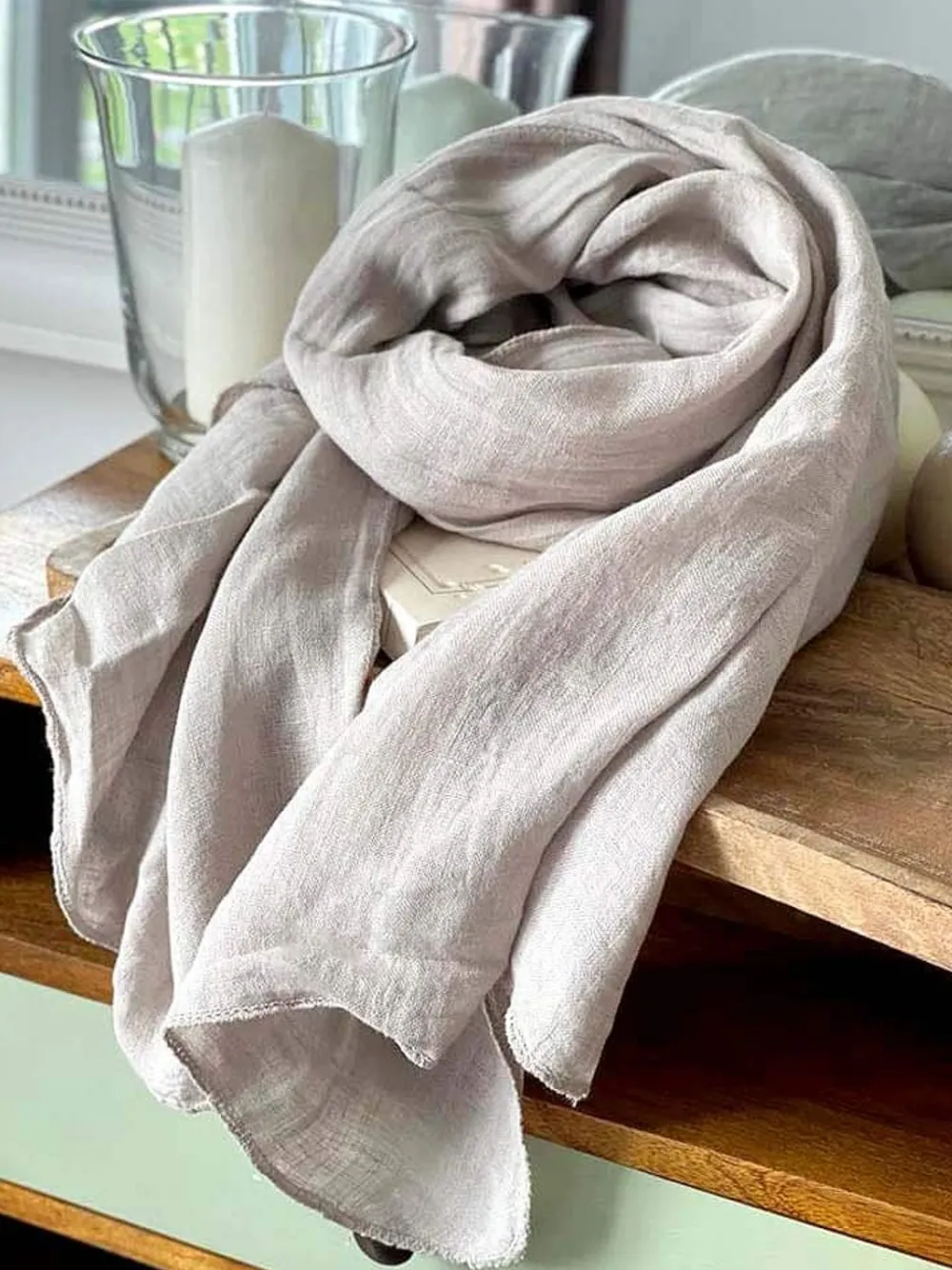 Discount Foulard Beige Emery Homme Foulard & Chèche Homme