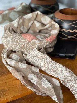Outlet Foulard Homme Ecru Miguel Homme Foulard & Chèche Homme