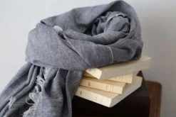 Hot Foulard Homme Gris Fonce Louis Homme Foulard & Chèche Homme