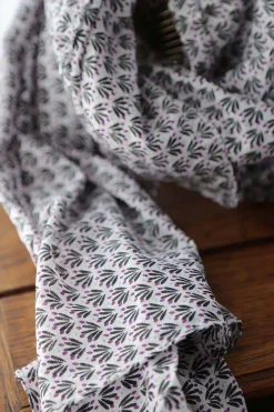 Sale Foulard Homme Violet / Noir Brooklyn Homme Foulard & Chèche Homme