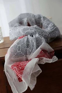 Clearance Foulard Rouge Eliott Homme Foulard & Chèche Homme