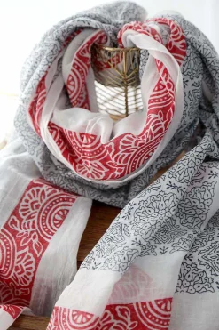Clearance Foulard Rouge Eliott Homme Foulard & Chèche Homme