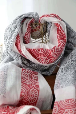 Clearance Foulard Rouge Eliott Homme Foulard & Chèche Homme