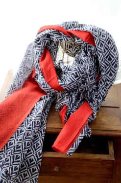 Fashion Foulard Rouge Timothy Homme Foulard & Chèche Homme