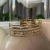 Clearance Jonc Multi Rangs Dore Katy Femmes Bracelet, Jonc & Manchette