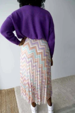 New Jupe Plissee Rose Ziguy Femmes Jupe