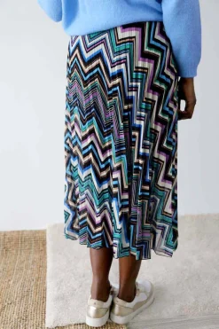 Shop Jupe Plissee Violet Ziguy Femmes Jupe