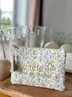 Online Pochette A Message Bleu Zyme Femmes Pochette & Trousse