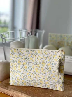 Hot Pochette A Message Jaune Vanina Femmes Pochette & Trousse