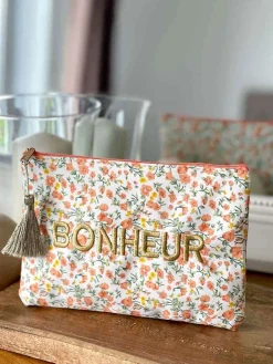 New Pochette A Message Orange Shanty Femmes Pochette & Trousse