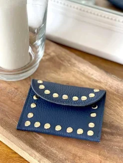 Cheap Porte-Cartes Bleu Marine Storm Femmes Porte-Cartes