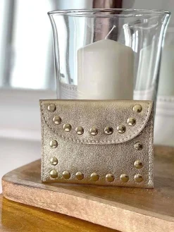 Cheap Porte-Cartes Dore Or Dexie Femmes Porte-Cartes