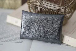 Store Porte-Cartes En Cuir Anthracite Ayden Femmes Porte-Cartes