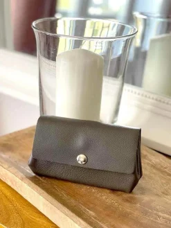 New Porte-Cartes Gris Anthracite Avery Femmes Porte-Cartes