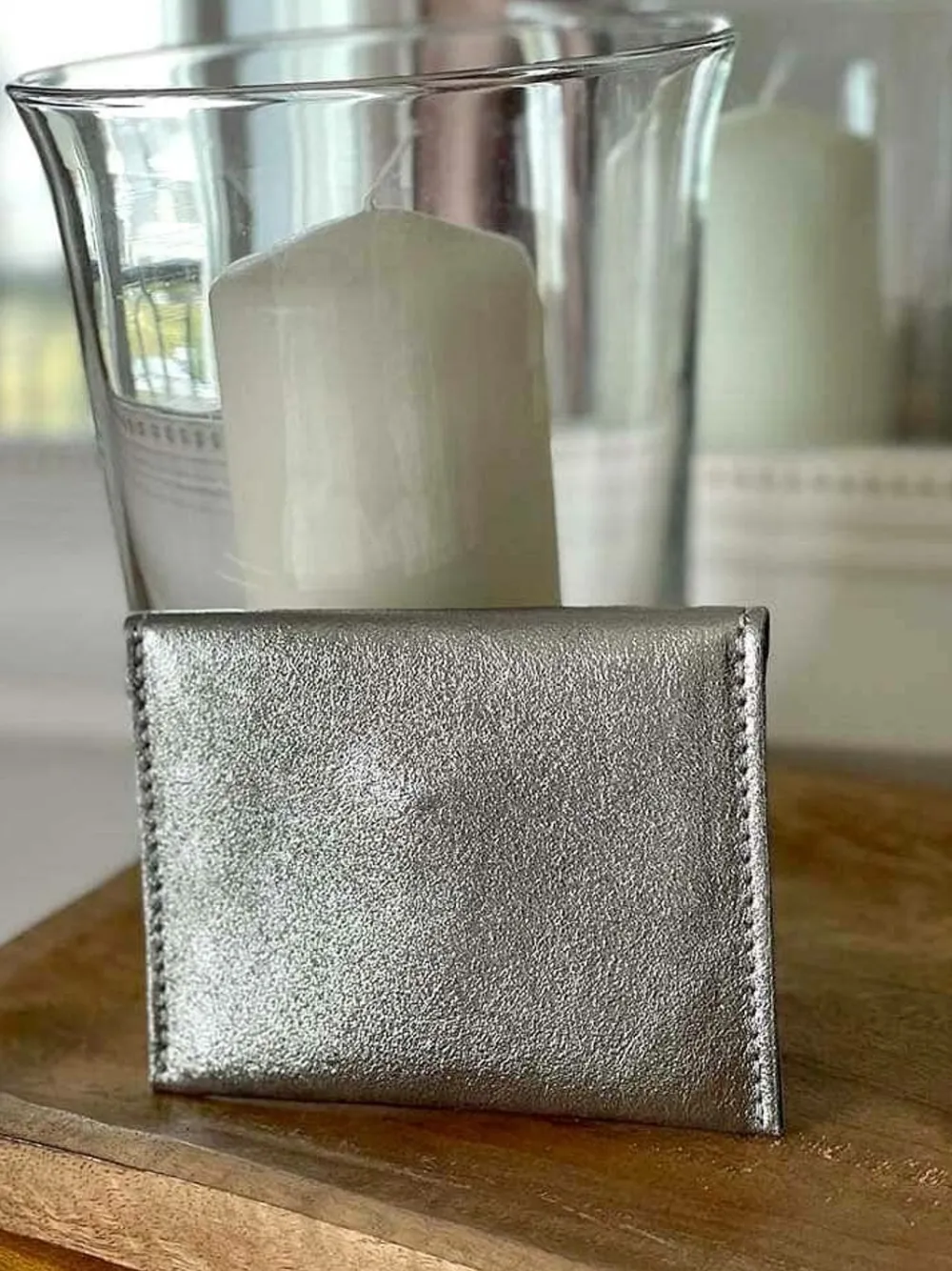 Fashion Porte-Cartes Gris Argent Dexie Femmes Porte-Cartes