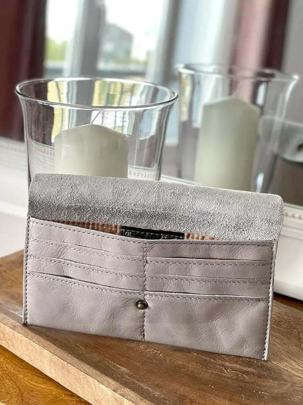 New Porte-Cartes Gris Molly Femmes Porte-Cartes
