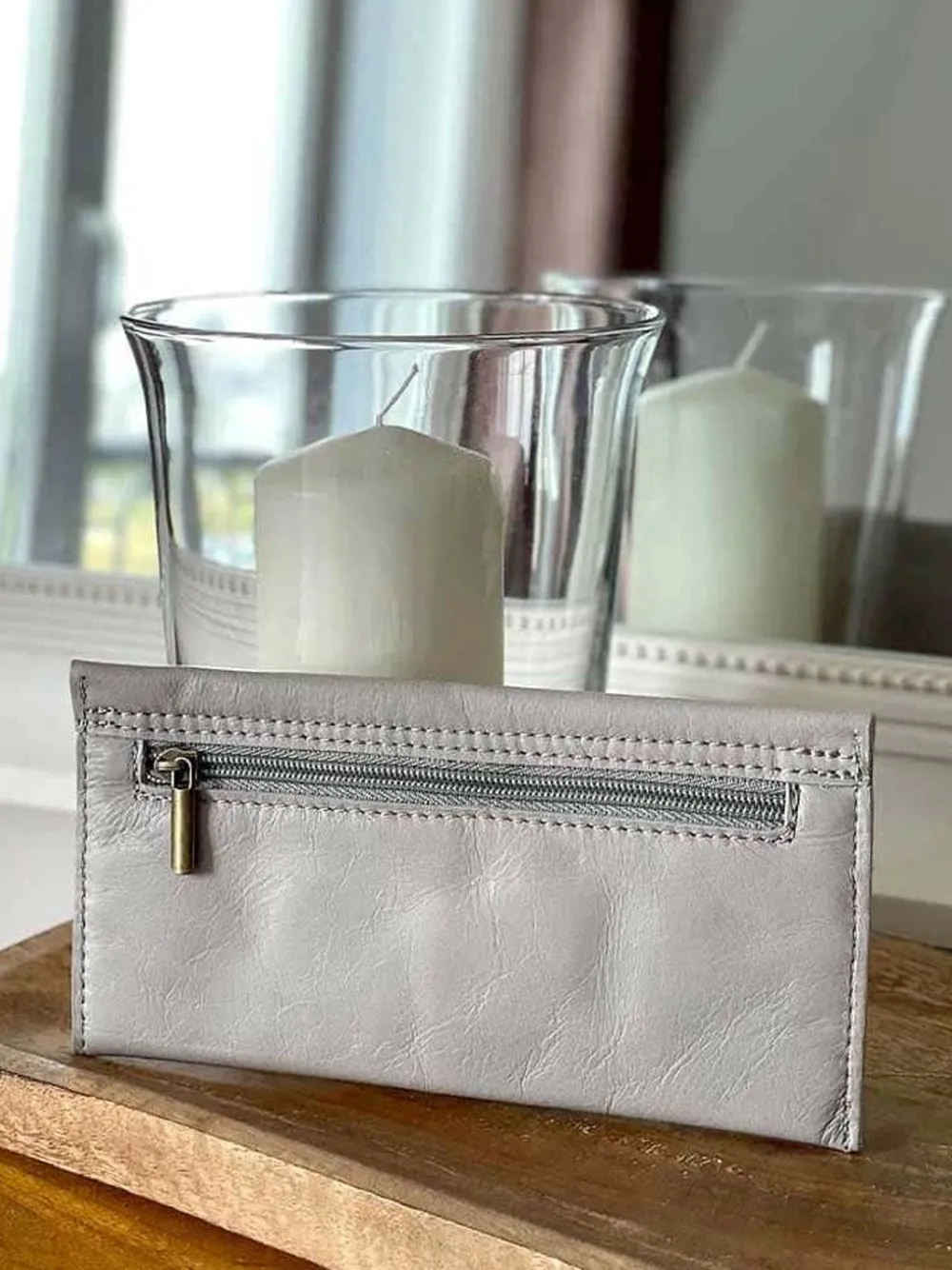 New Porte-Cartes Gris Molly Femmes Porte-Cartes