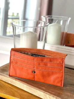 Clearance Porte-Cartes Orange Molly Femmes Porte-Cartes