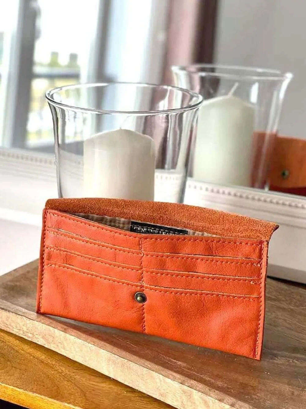 Clearance Porte-Cartes Orange Molly Femmes Porte-Cartes