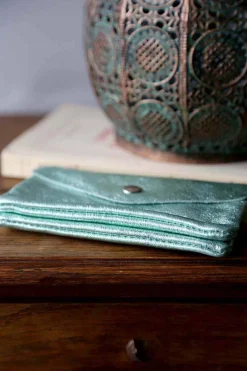 Best Sale Porte-Cartes Vert Eau Lorna Femmes Porte-Cartes