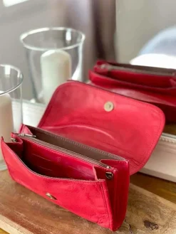 New Portefeuille Compagnon Rouge Maelle Femmes Portefeuille & Compagnon