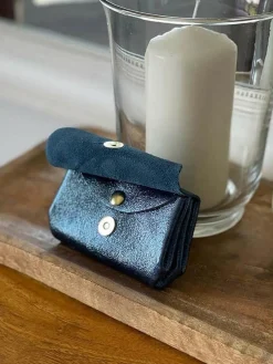 Fashion Porte-Monnaie Bleu Greta Femmes Porte-Monnaie