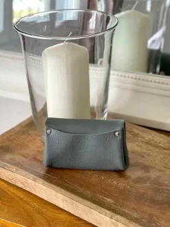 Clearance Porte-Monnaie Gris Acier Deepa Femmes Porte-Monnaie