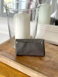 Online Porte-Monnaie Gris Anthracite Deepa Femmes Porte-Monnaie