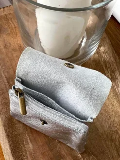 Fashion Porte-Monnaie Gris Argent Anissa Femmes Porte-Monnaie
