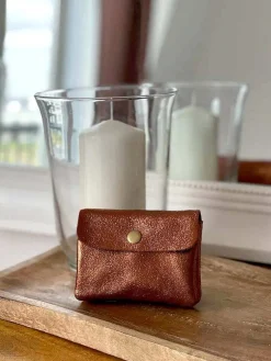 Shop Porte-Monnaie Orange Rouille Anissa Femmes Porte-Monnaie