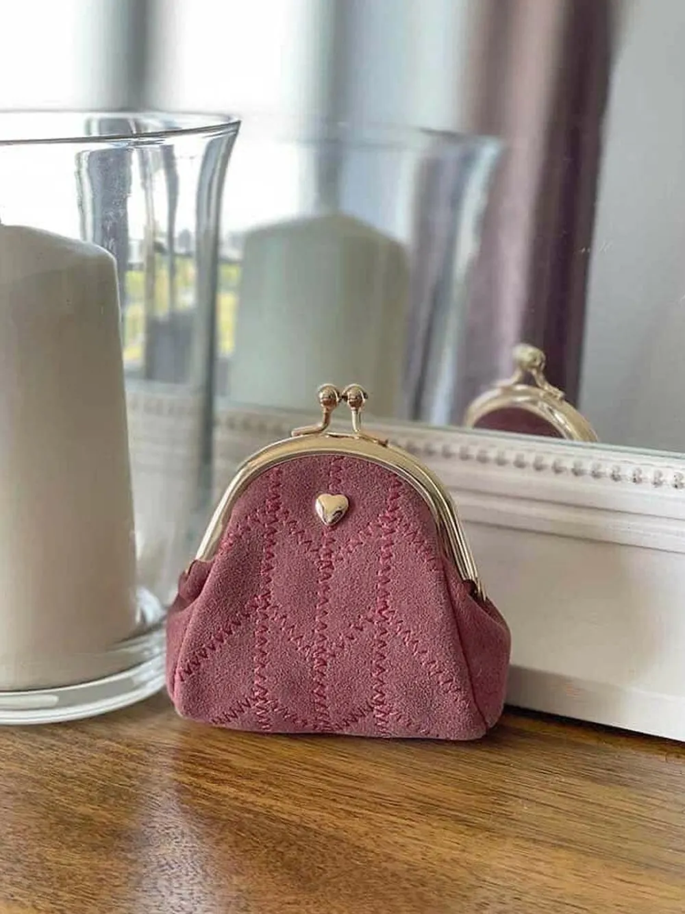 Shop Porte-Monnaie Rose Lumi Femmes Porte-Monnaie