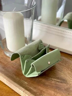 Cheap Porte-Monnaie Vert Amande Deepa Femmes Porte-Monnaie