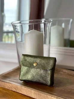 Cheap Porte-Monnaie Vert Kaki Anissa Femmes Porte-Monnaie